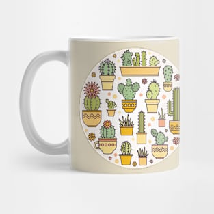 Cactus in Pots Mug